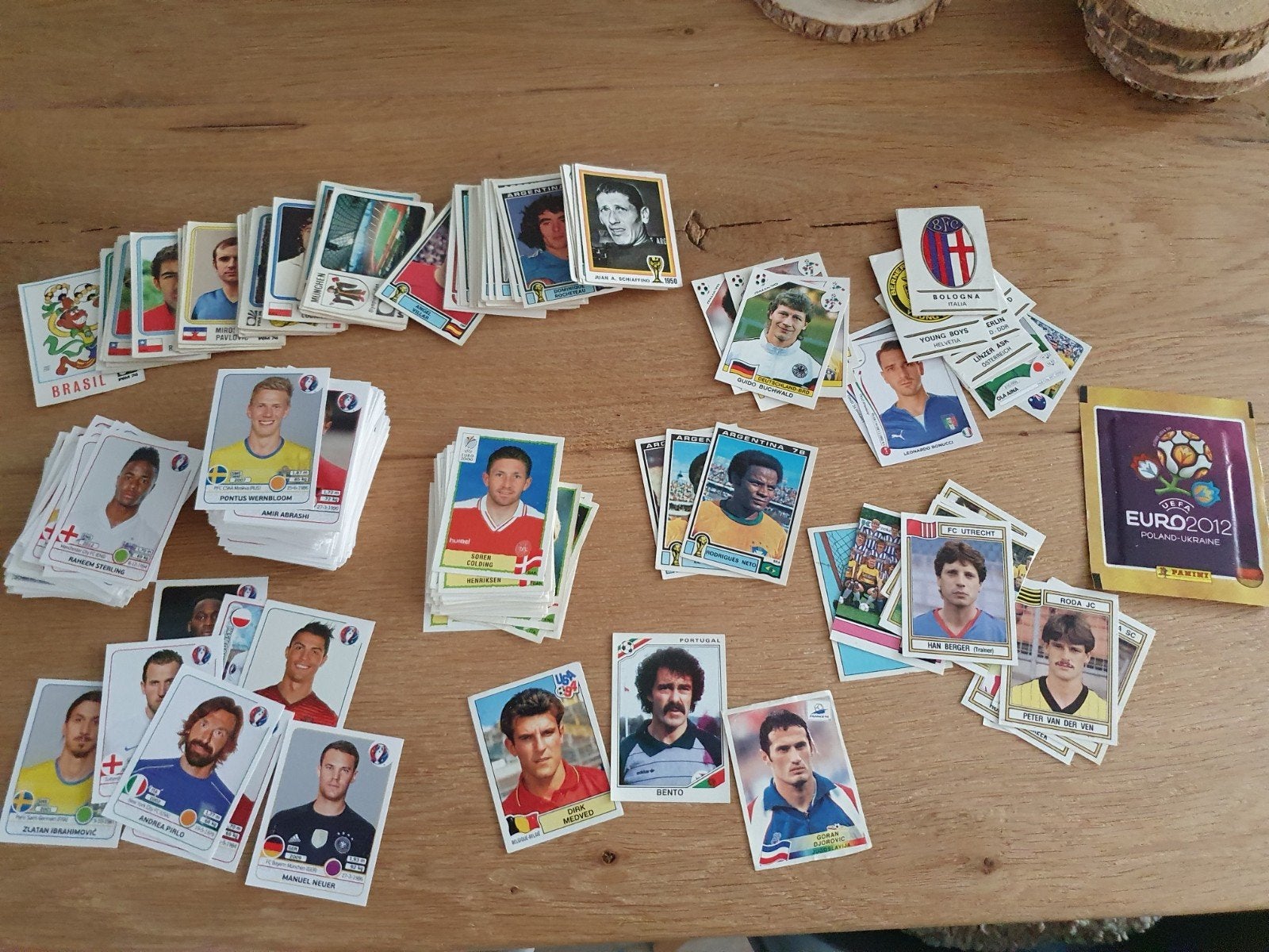 panini voetbalplaatjes 1976 t/m 2018 493 stuks, Ophalen of Verzenden, Zo goed als nieuw, Buitenlandse clubs, Poster, Plaatje of Sticker