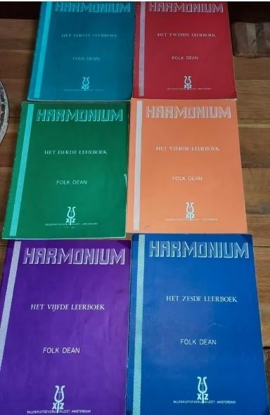 harmonium lesboeken-Folk Dean leerboek 1+2+3 +4+5+6-compleet, Orgel, Gebruikt, Klassiek, Ophalen of Verzenden