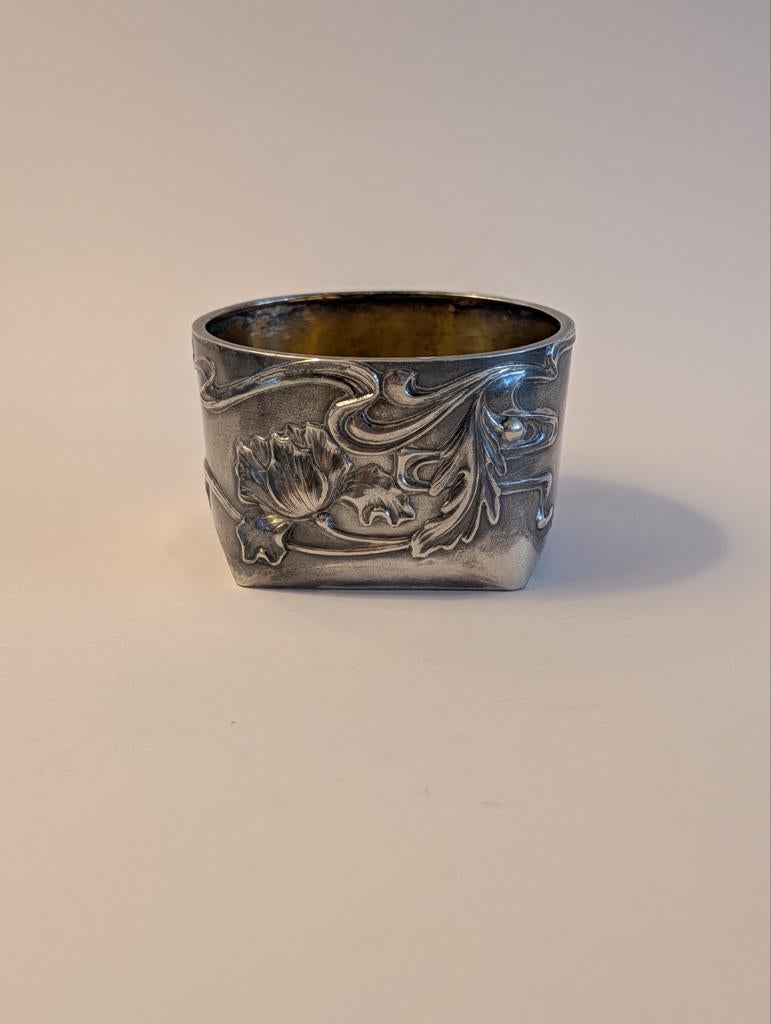 Antiek Russisch Zilveren Bakje – Art Nouveau – 84 Zolotnik, Antiek en Kunst, Antiek | Goud en Zilver, Ophalen of Verzenden, Zilver