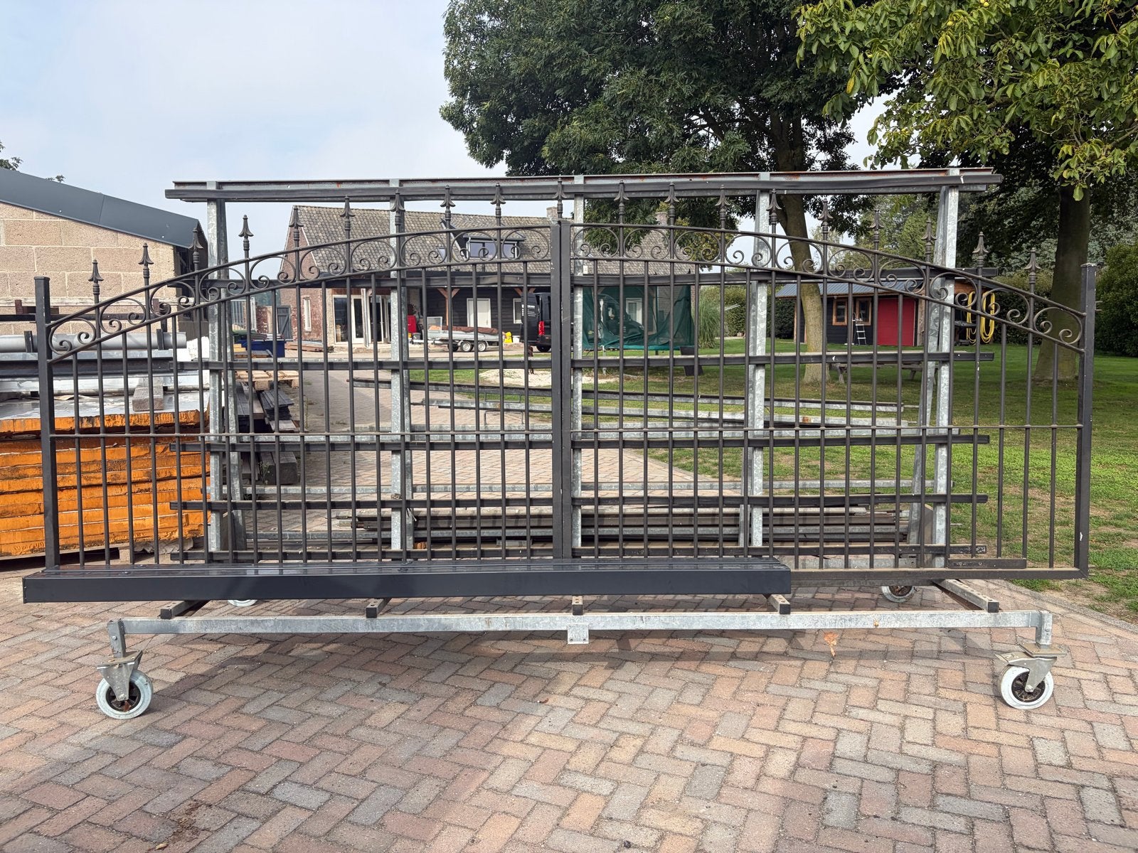 Sierpoort - gebruikt, Tuin en Terras, Met poort, Ophalen of Verzenden, Zo goed als nieuw, Sierhekwerk