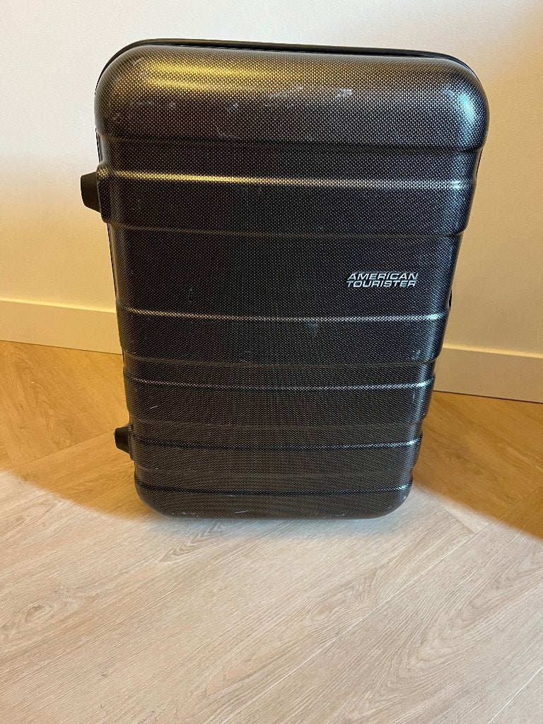 American Tourister Pasadena Upright 55 cm handbagagekoffer, Gebruikt, 50 tot 60 cm, Hard kunststof, 35 tot 45 cm