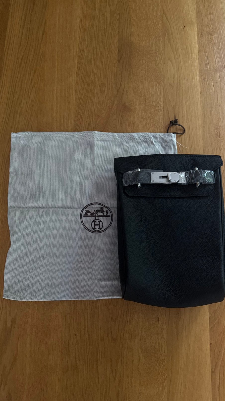 Hermes tas HAC à dos, Ophalen of Verzenden, Zo goed als nieuw, Zwart
