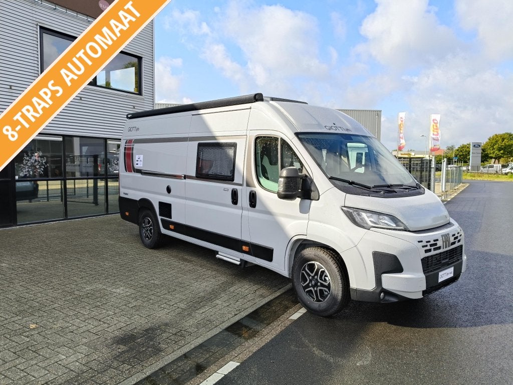 GiottiVan 64G Premiere Edition automaat Lengtebedden 212 CM!, Caravans en Kamperen, Campers, Chemisch toilet, Buscamper of Camperbus