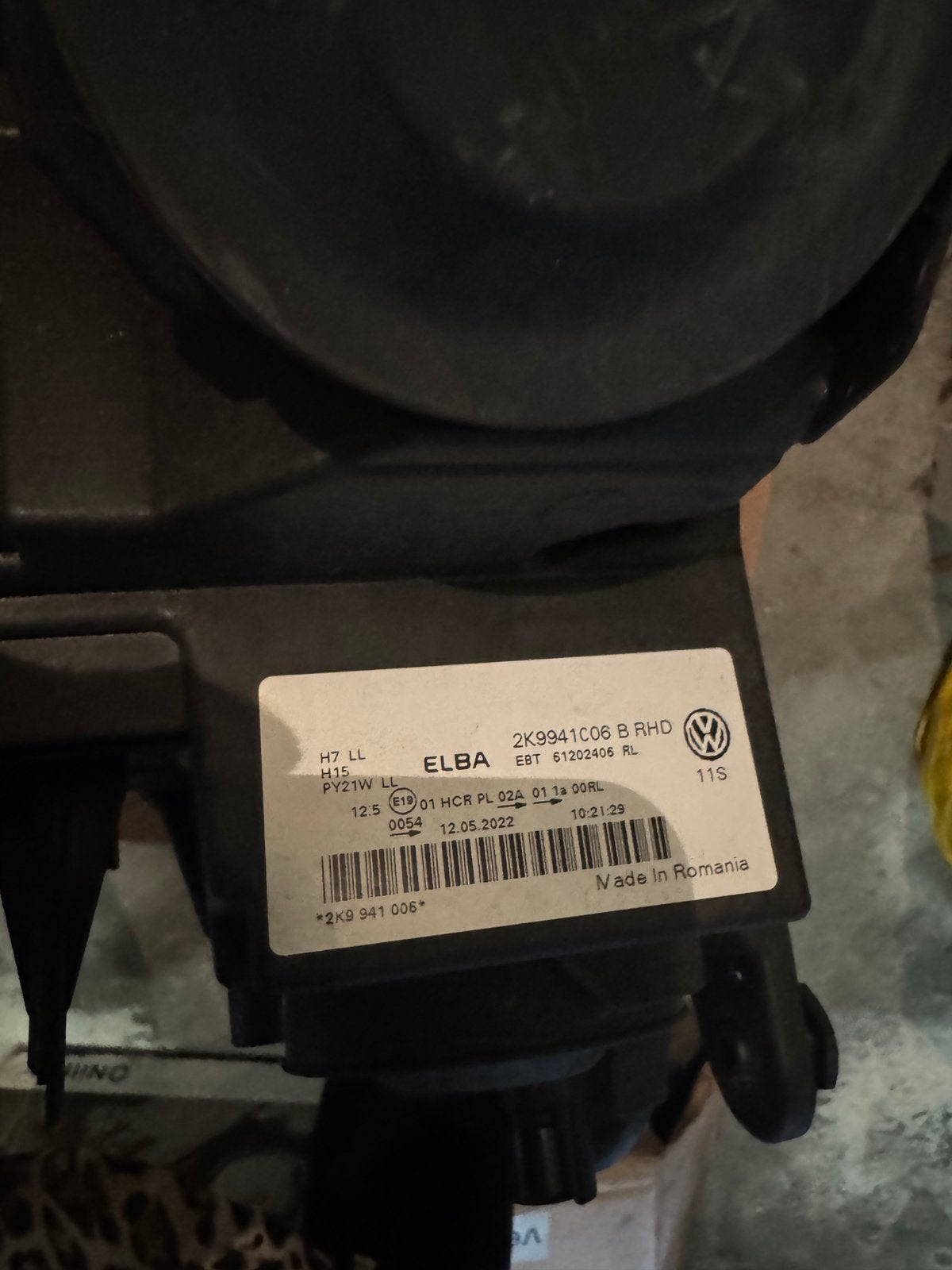 Koplamp Volkswagen caddy, Ophalen