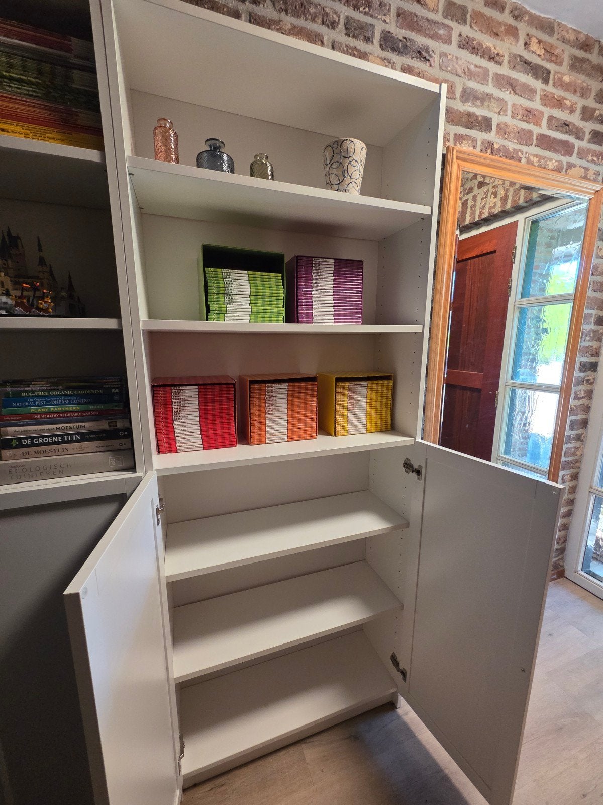5 x wit IKEA Billy/Oxberg boekenkasten [80x30x202cm], Huis en Inrichting, Kasten | Roldeurkasten en Archiefkasten, Ophalen, 200 cm of meer