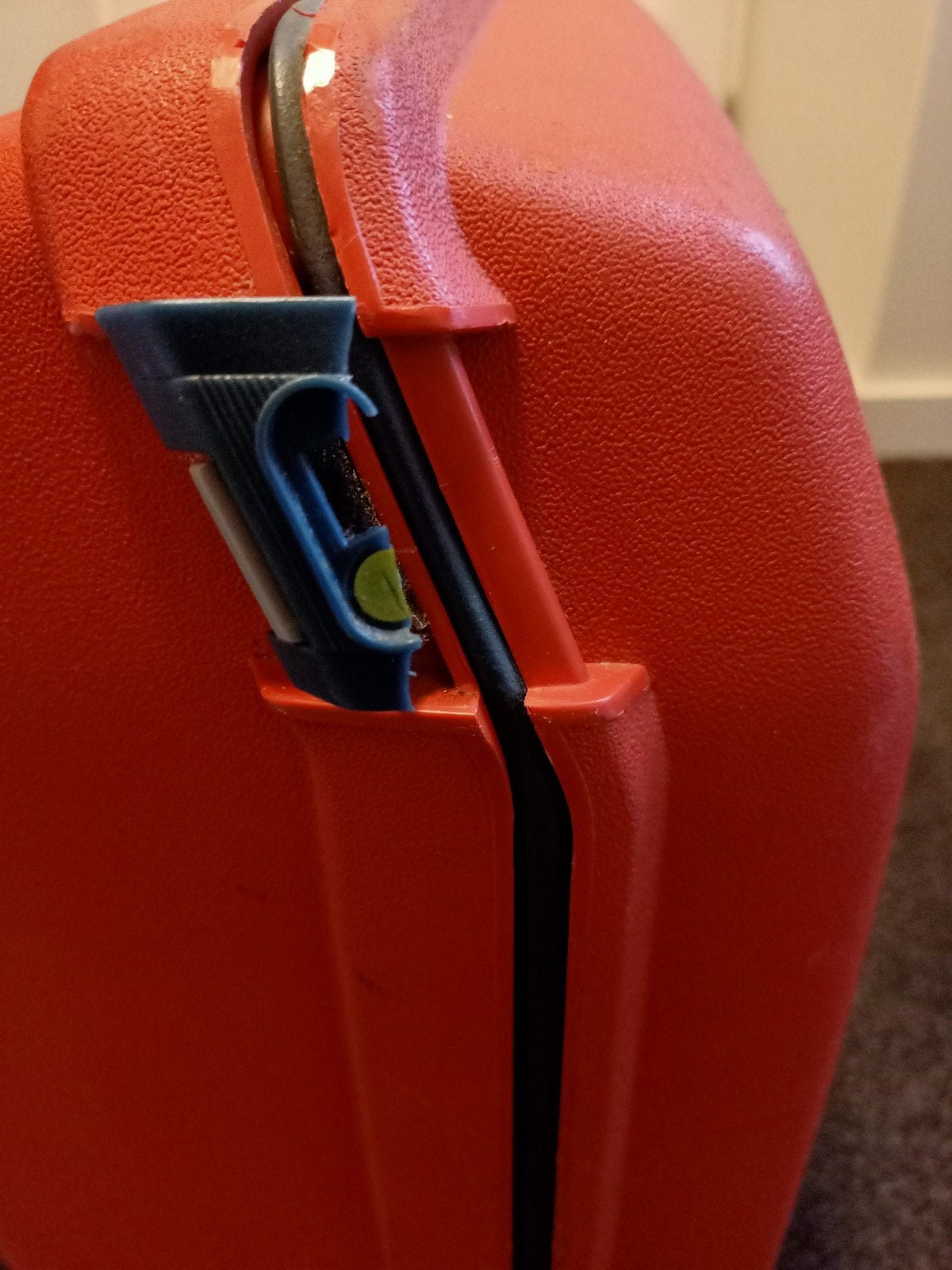 Mooie  Samsonite Koffer - Oranje Hard Kunststof, Gebruikt, Hard kunststof, 45 tot 55 cm, 70 cm of meer