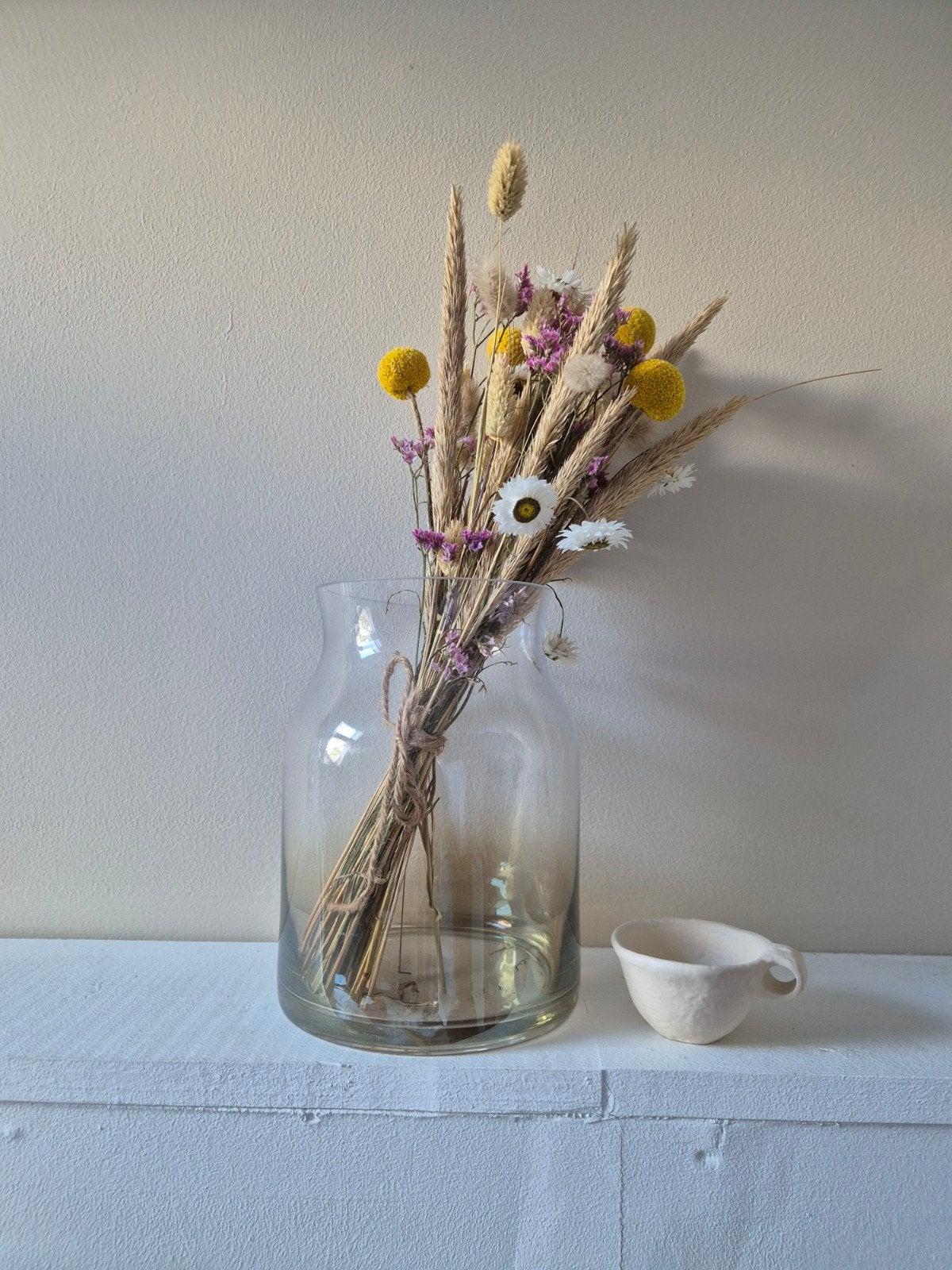 Vaas met droogbloemen Broste Copenhagen glas, Bruin, Geschikt voor buiten, Nieuw, Ophalen of Verzenden
