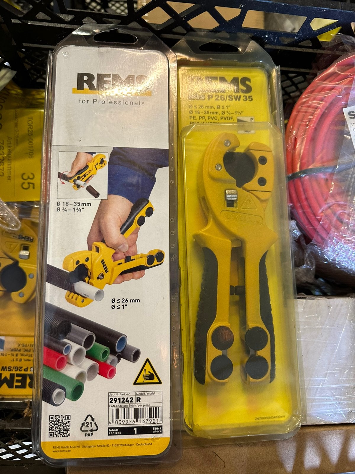 REMS ROS P 26/SW 35 Pijpsnijder voor Kunststof Buizen, Ophalen of Verzenden, Nieuw