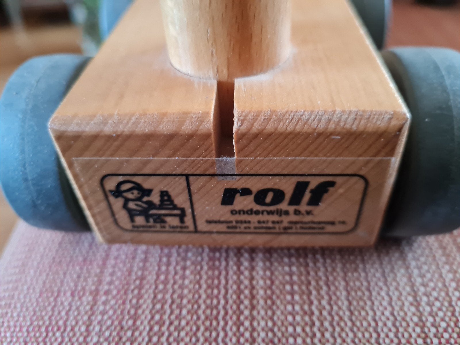 Houten beukenhouten speelgoedtreintje., Ophalen of Verzenden, Gebruikt