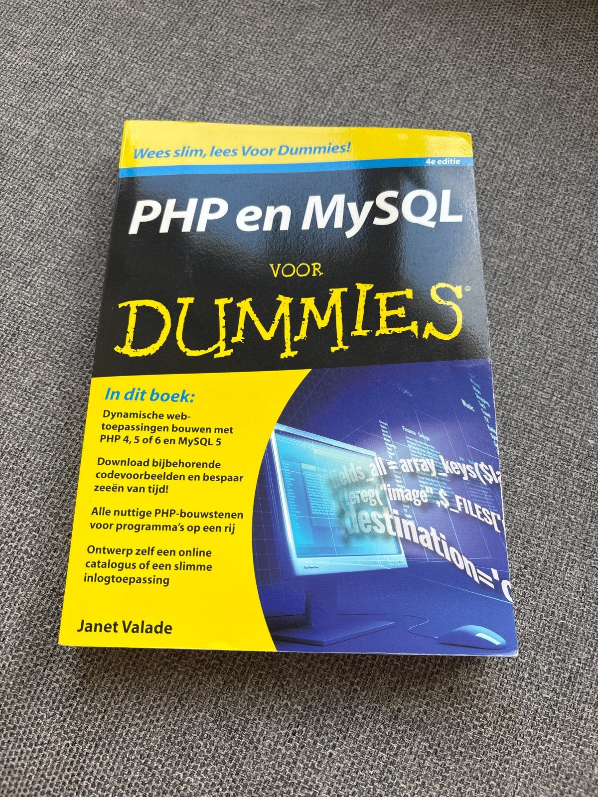 PHP en MySQL voor Dummies - 4e editie, Ophalen of Verzenden, Zo goed als nieuw, Programmeertaal of Theorie