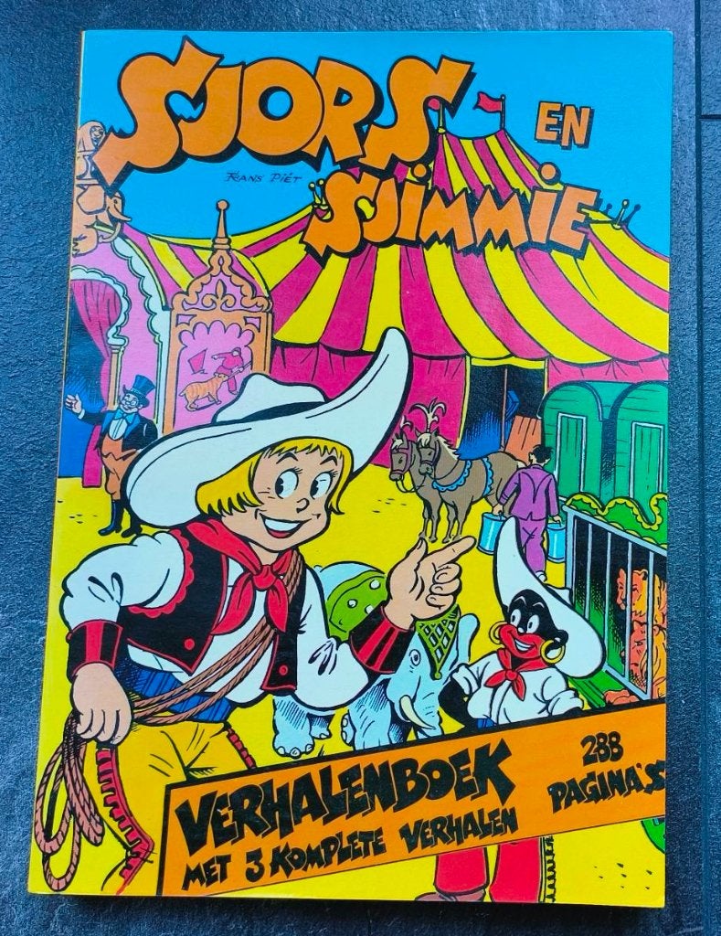 Sjors en Sjimmie Verhalenboek - 3 komplete verhalen 1980, Gelezen, Eén stripboek, Diverse auteurs, Ophalen of Verzenden
