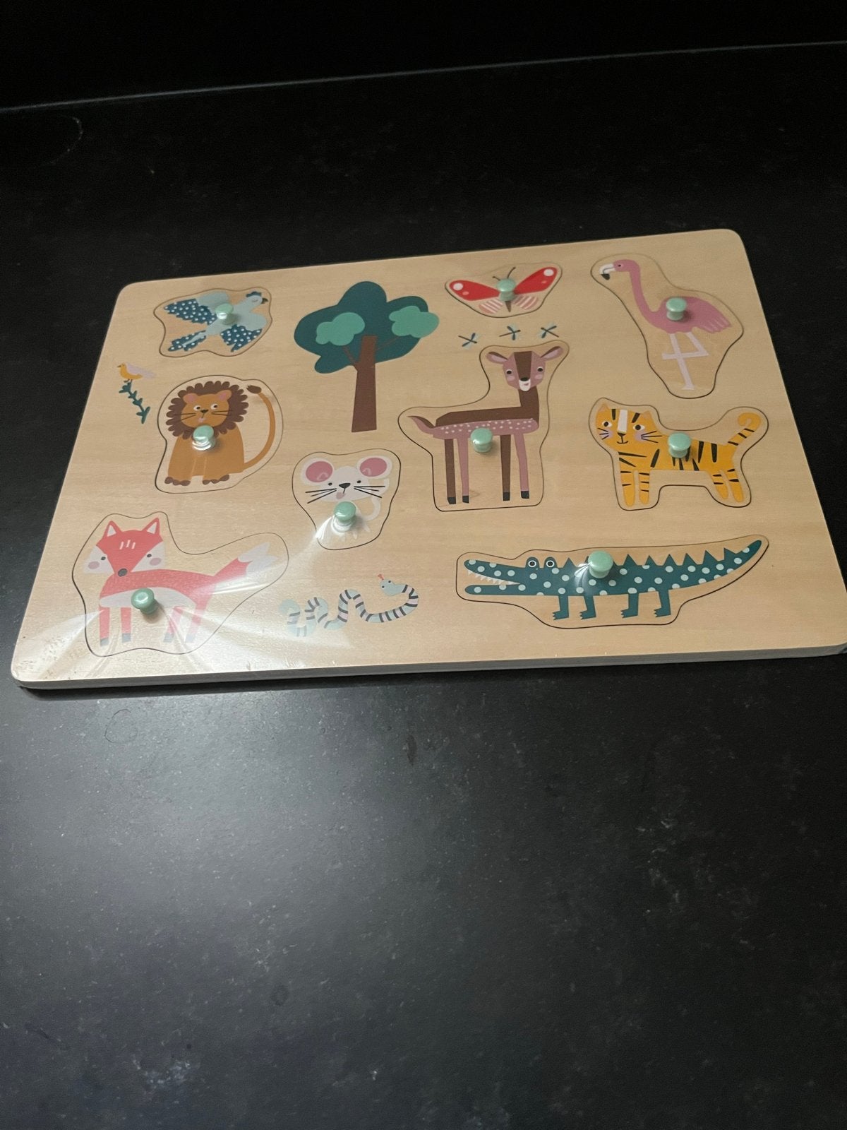 Hema Dieren Puzzel - Fit the Pieces of the Animals, Ophalen, 2 tot 4 jaar, Nieuw, Van hout