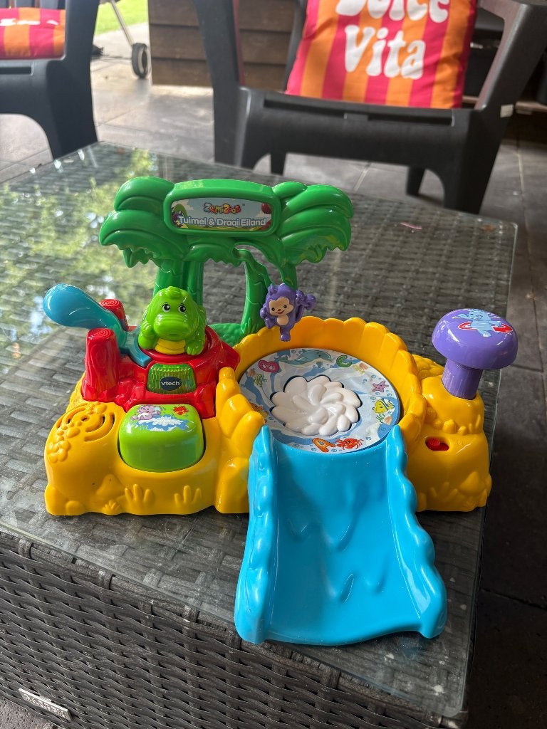 VTech tuimel en draai eiland, Kinderen en Baby's, Speelgoed | Vtech, Ophalen, Zo goed als nieuw, 6 maanden tot 2 jaar