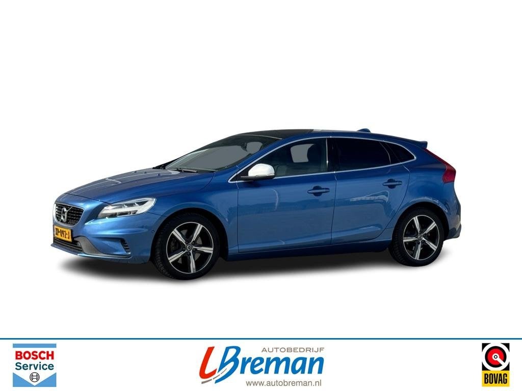 Volvo V40 1.5 T3 POLAR+ SPORT R-Design Standkachel Panodak T, Auto's, Volvo, 4 cilinders, Met garantie (alle), Blauw, Leder
