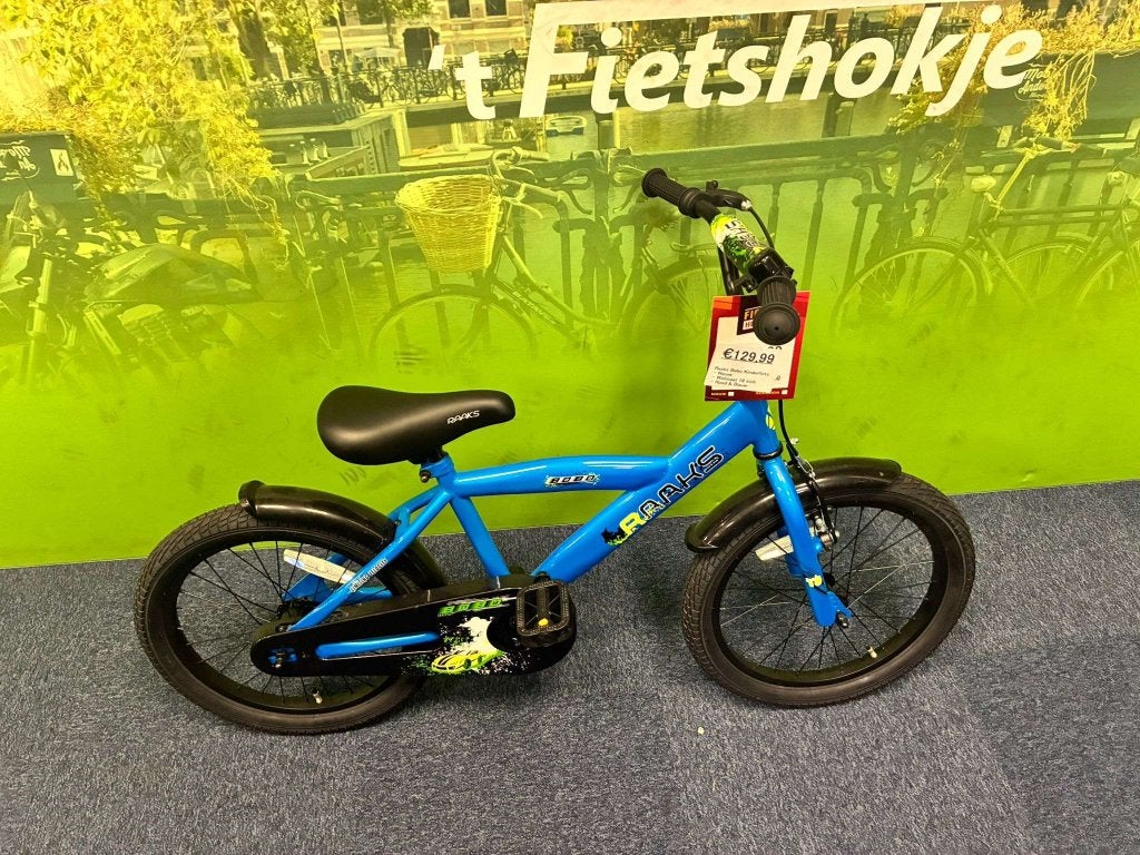 Fietshokje Raaks : Raaks Bobo kinderfiets 18 inch NIEUW, Niet ingevuld, 16 tot 20 inch, Niet ingevuld, Nieuw