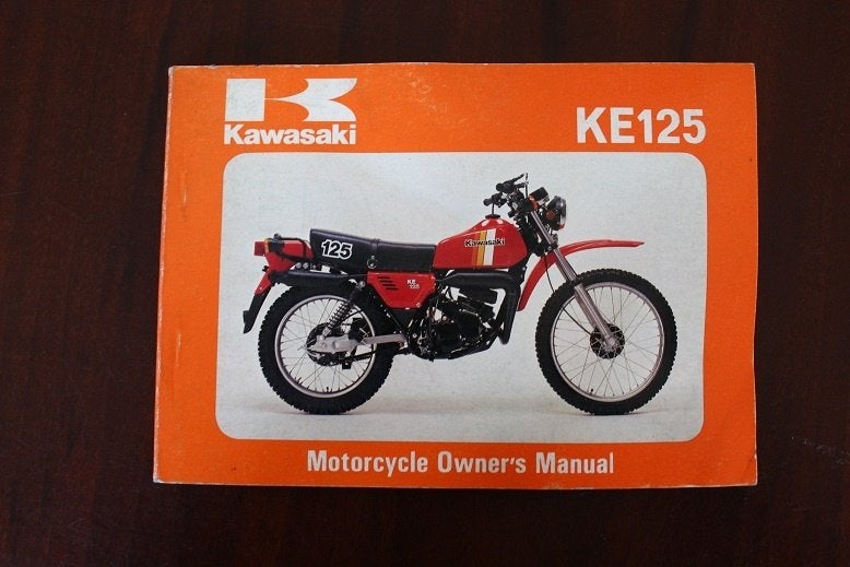 Kawasaki KE125 1980 motorcycle owner's manual KE125-A8, Ophalen of Verzenden, Kawasaki