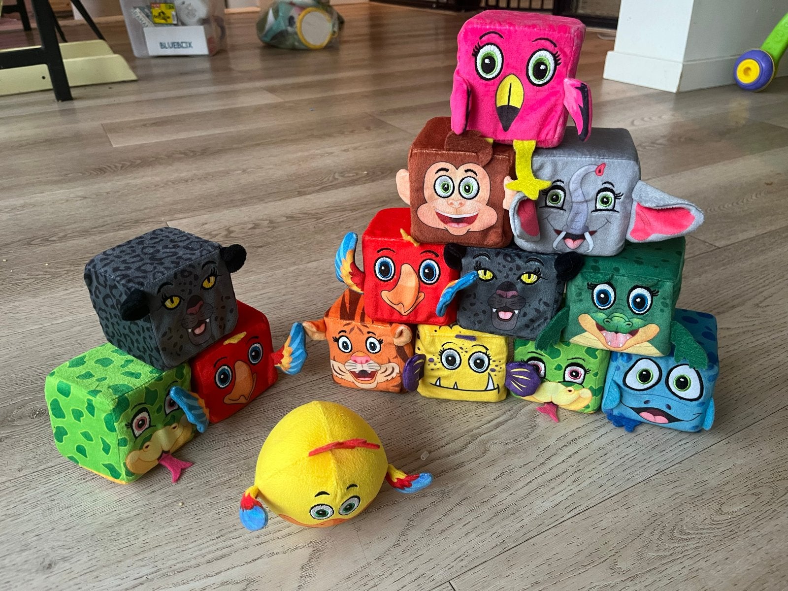 14 Lidl mini knuffels - wilde dieren, Overige typen, Ophalen of Verzenden, Zo goed als nieuw, Meerkleurig