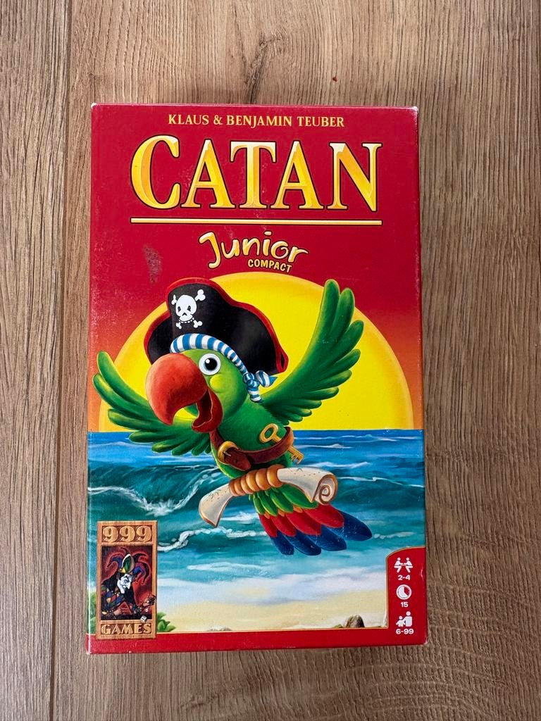 Catan Junior Compact bordspel, Hobby en Vrije tijd, Gezelschapsspellen | Bordspellen, Drie of vier spelers, Ophalen of Verzenden