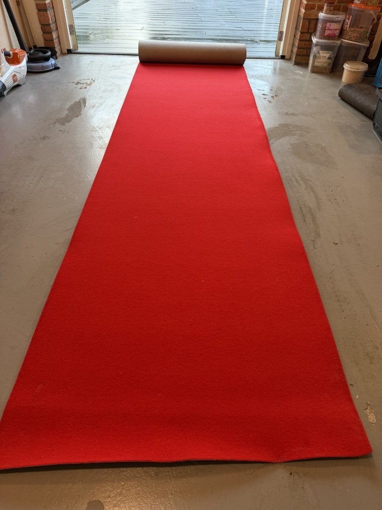 Rode loper, Ophalen, 200 cm of meer, 50 tot 100 cm, Zo goed als nieuw