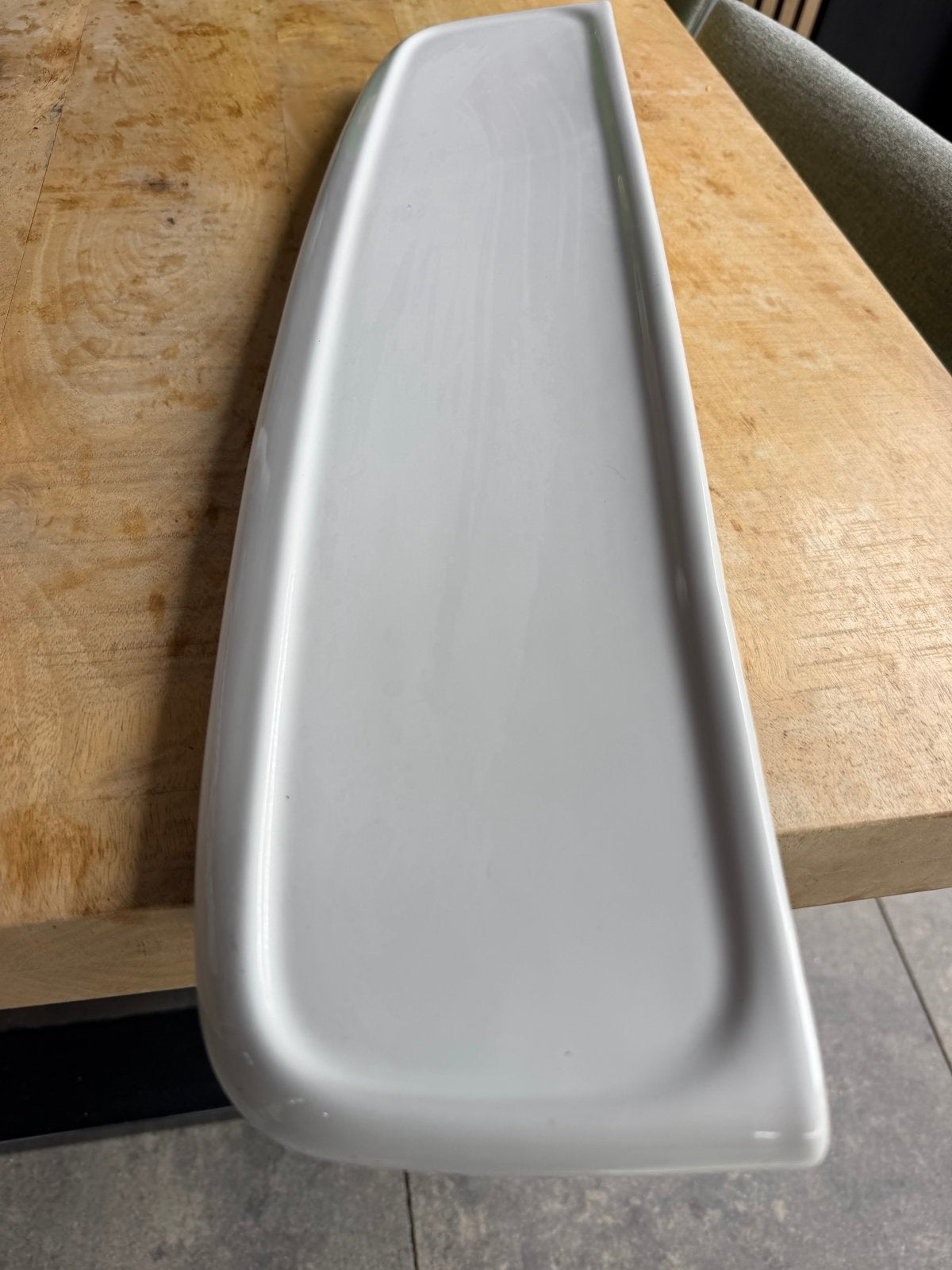 Witte keramische planchet voor badkamer of toilet, Ophalen, Gebruikt, Overige typen
