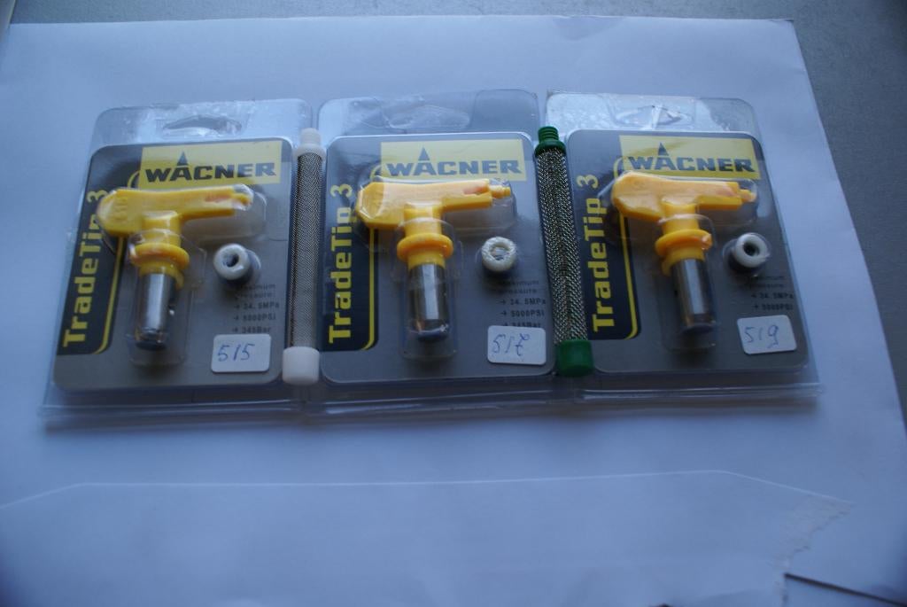 Airless spuitpistool met 3 stuks latextips voor vakmensen, Ophalen of Verzenden, Nieuw