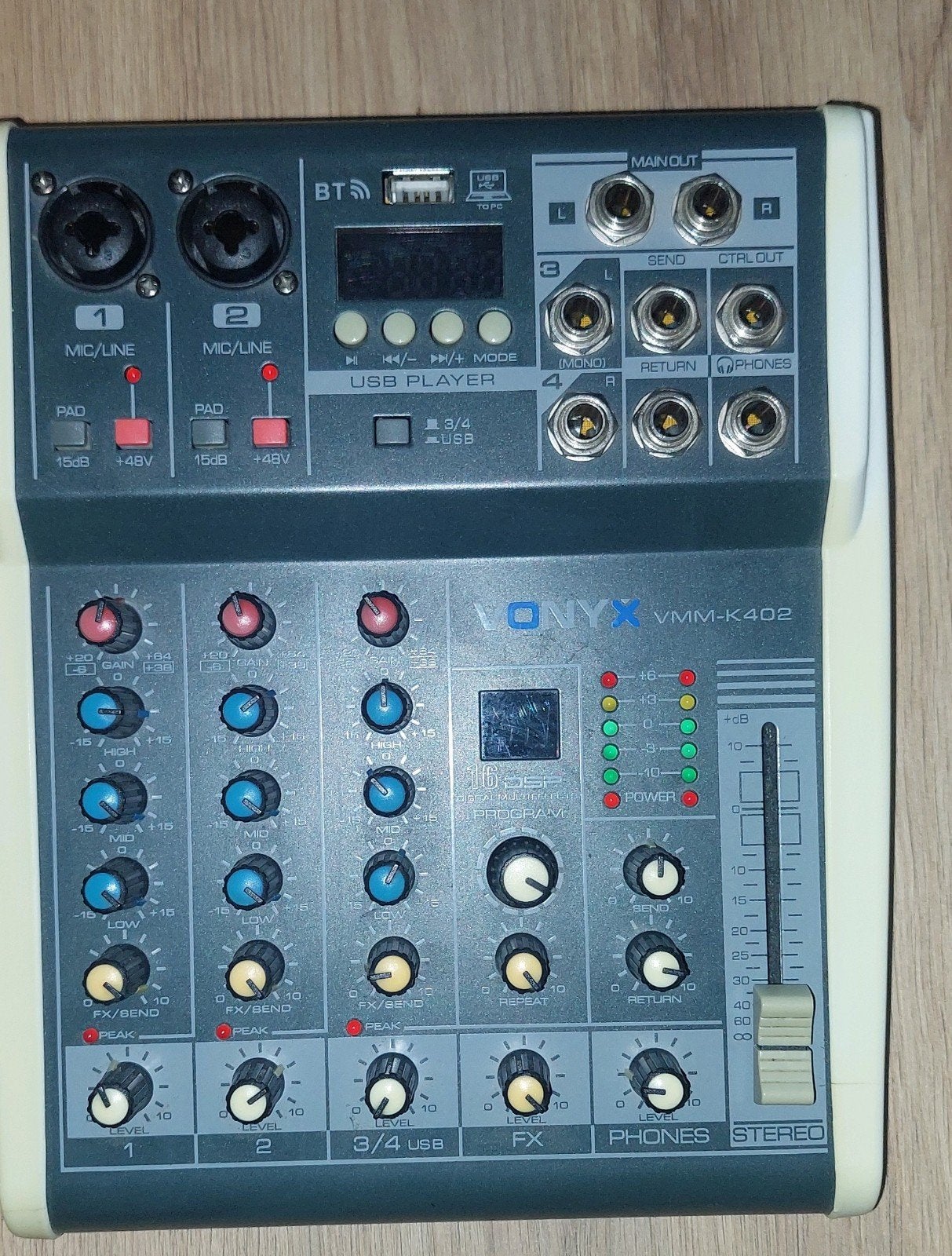 vonyx  vmn-k-402   mixer, Ophalen of Verzenden, Gebruikt, Microfooningang