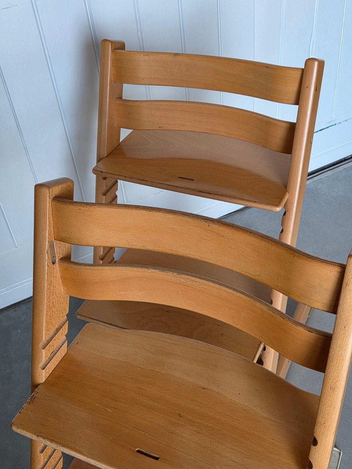 Stokke Tripp Trapp meegroeistoel - Natuurlijk hout, Ophalen, Gebruikt, Meegroeistoel