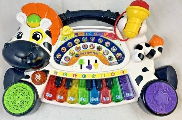 VTech Zing & Speel Piano Zebra met Microfoon babyspeelgoed, Coolsingel 104, 3011 AG Rotterdam, Netherlands, Verzenden, Zo goed als nieuw