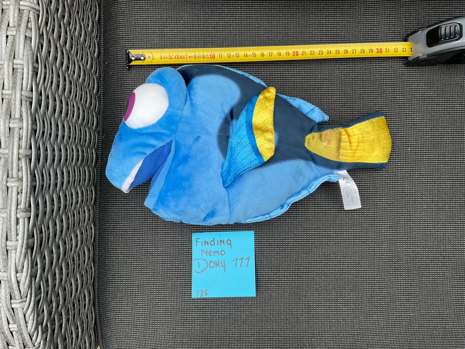 Nieuwe zgan Disney Finding Nemo Dory knuffel 30cm, Ophalen, Overige figuren, Nieuw, Knuffel