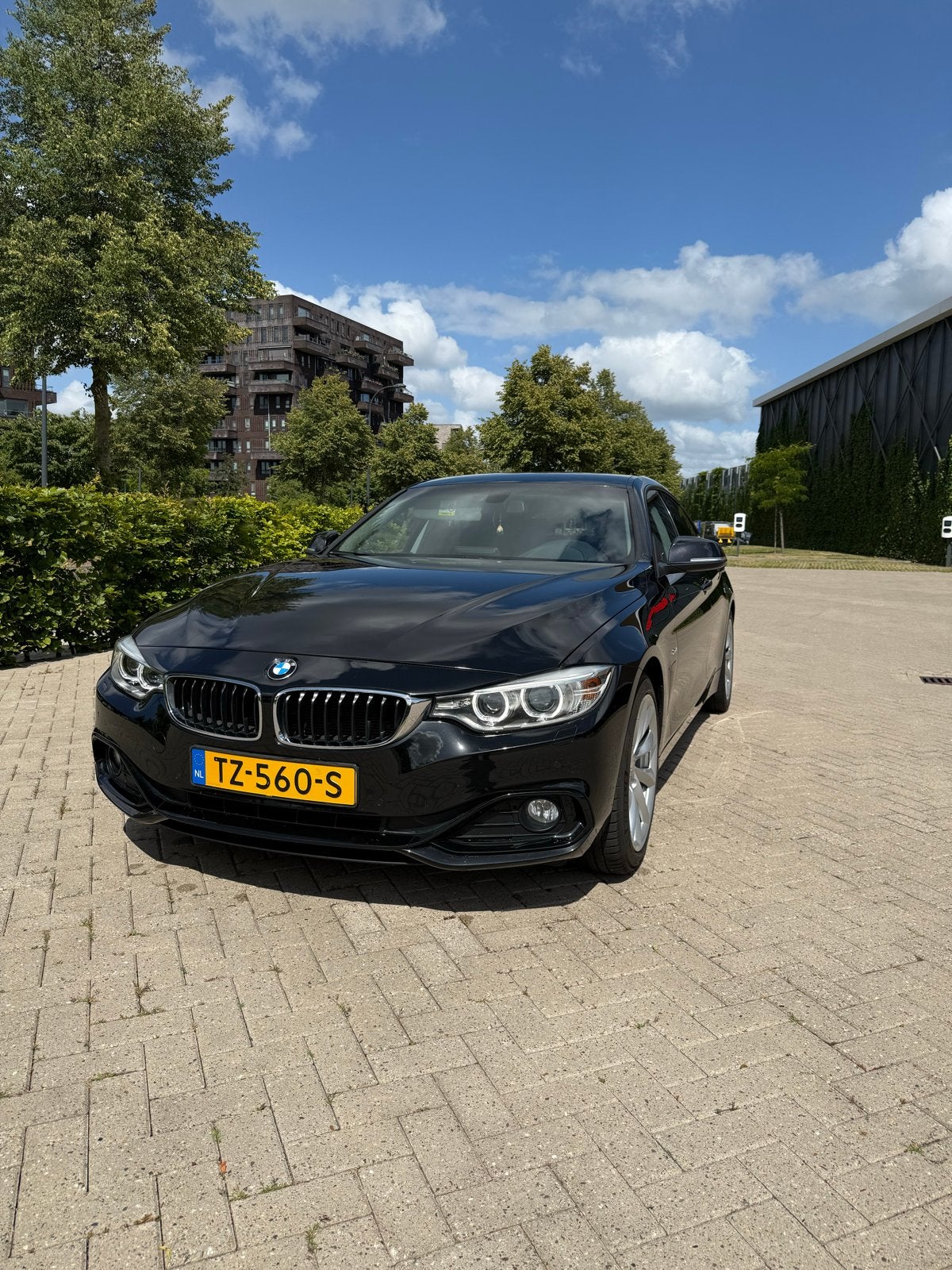 BMW 4-Serie Gran Coupé 418d Aut 2015 Zwart, Automaat, 745 kg, 1995 cc, 4 cilinders