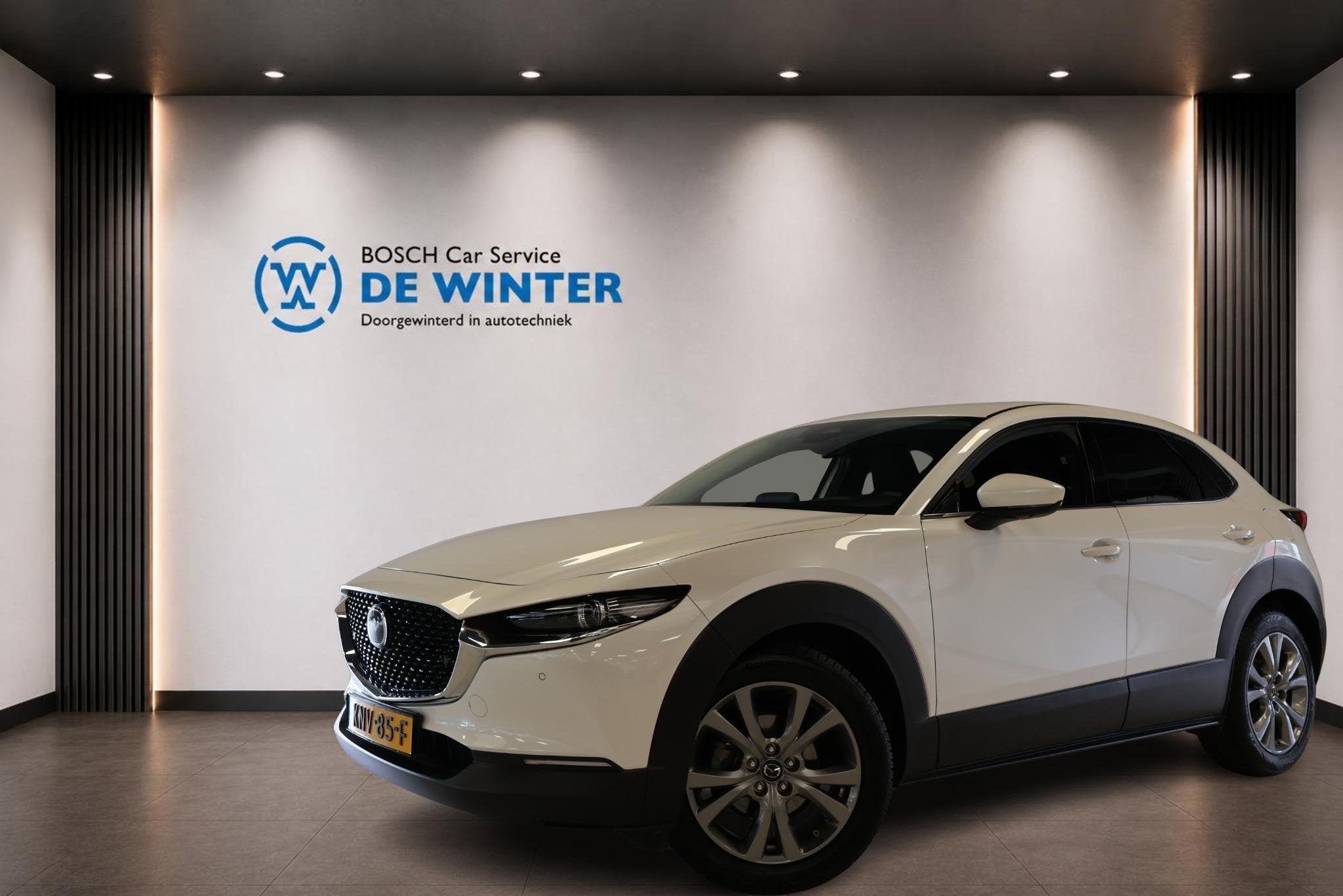 Mazda CX-30 2.5 e-SkyActiv-G M Hybrid Exclusive-line, Gebruikt, 4 cilinders, Met garantie (alle), Wit