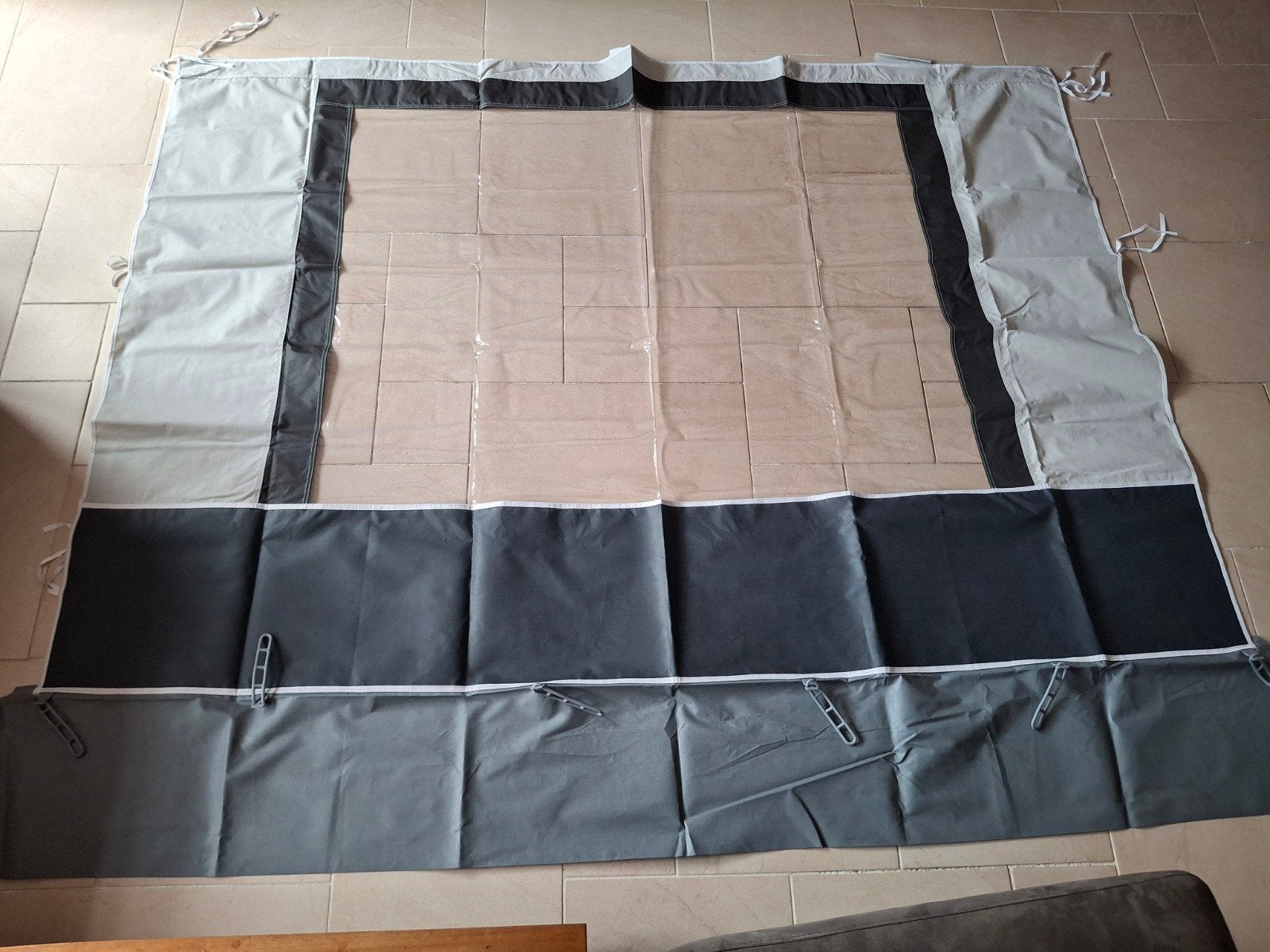 2x ( Doréma) zijflap tbv Luifel, Ophalen, Zo goed als nieuw