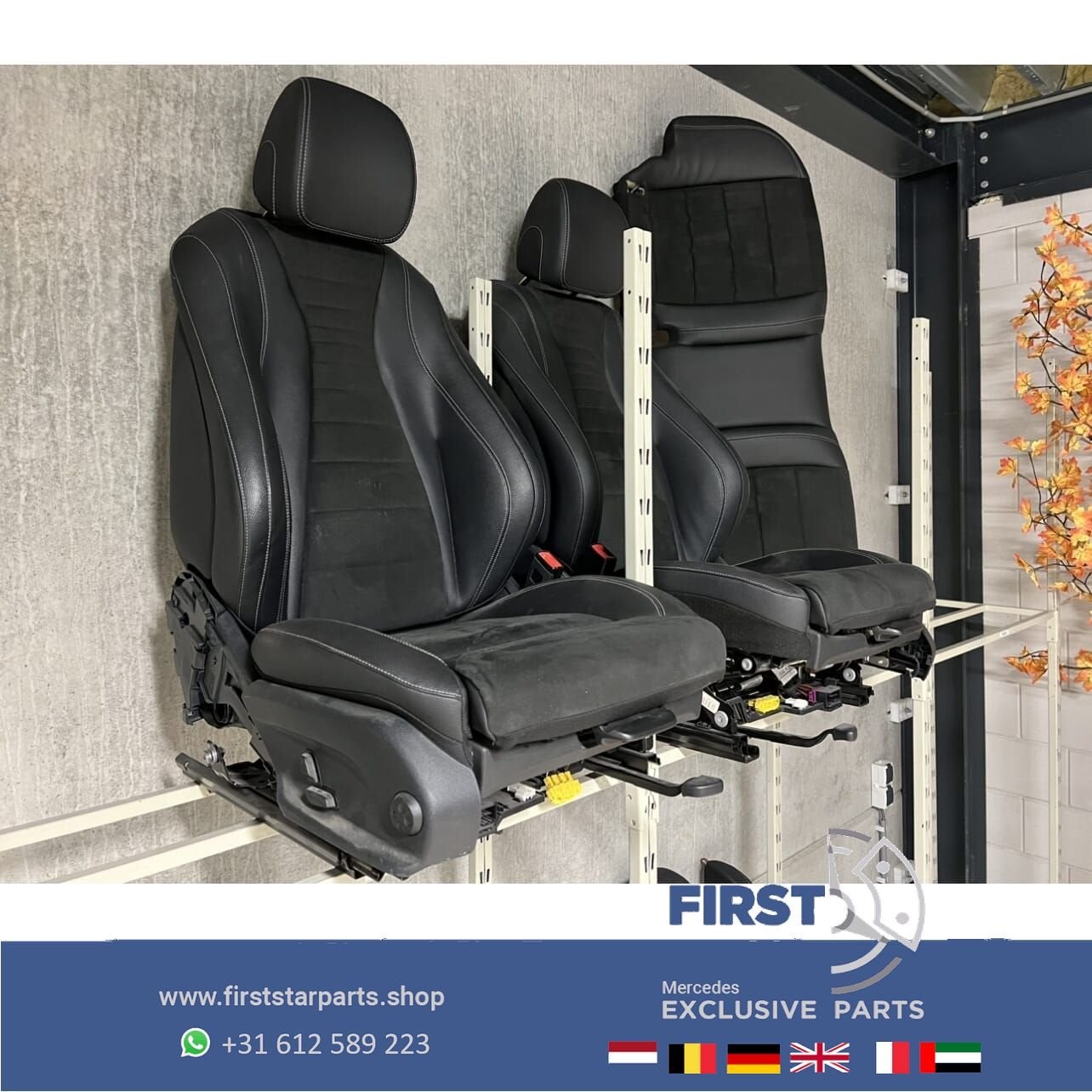 W213 LEDEREN SPORT EDITION STOELEN Mercedes E Klasse 2016-20, Auto-onderdelen, Interieur en Bekleding, Gebruikt, -, Ophalen of Verzenden