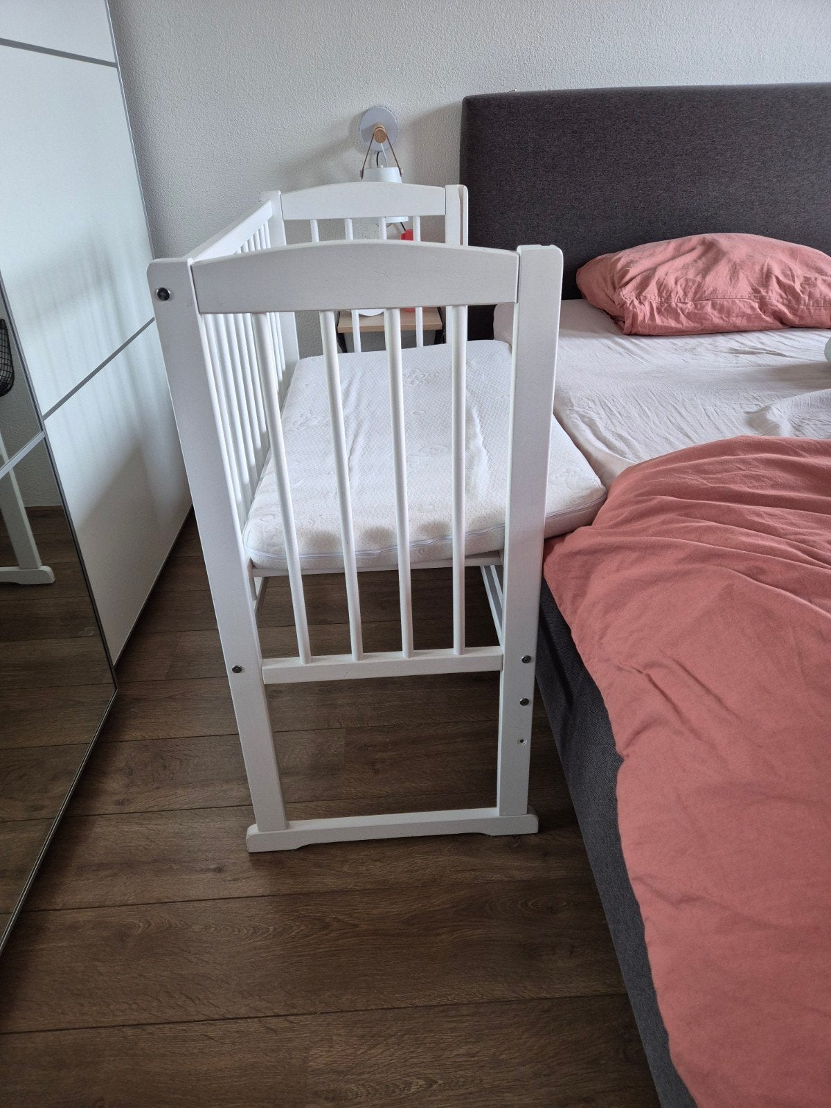 Co-sleeper met matras en hoeslakens (90x50), Kinderen en Baby's, Ophalen, Gebruikt, Wieg