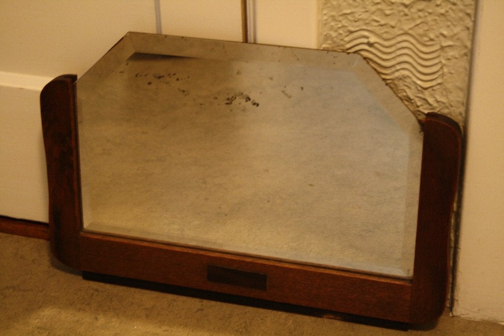 Antiek wandspiegeltje., Ophalen, Rechthoekig, Minder dan 50 cm, Minder dan 100 cm