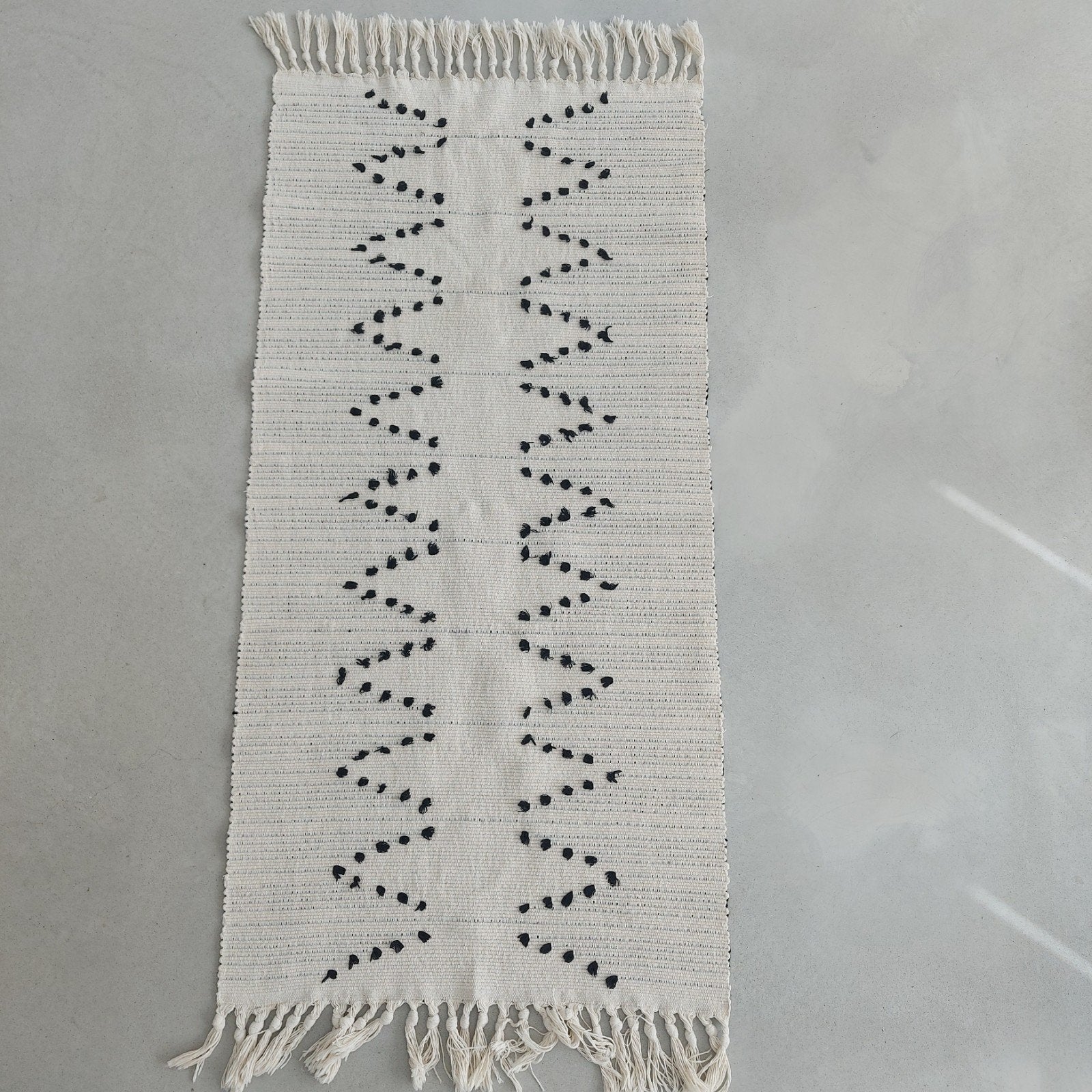 vloerkleed voor boho ibiza interieur of Scandinavisch, Huis en Inrichting, 100 tot 150 cm, Rechthoekig, Scandinavisch boho ibiza