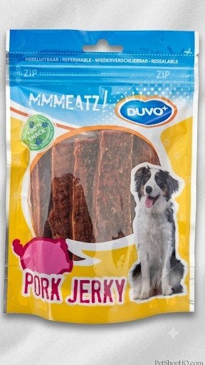 Duvo+ Mmmeatz! Pork Jerky (100g), Ophalen, Hond