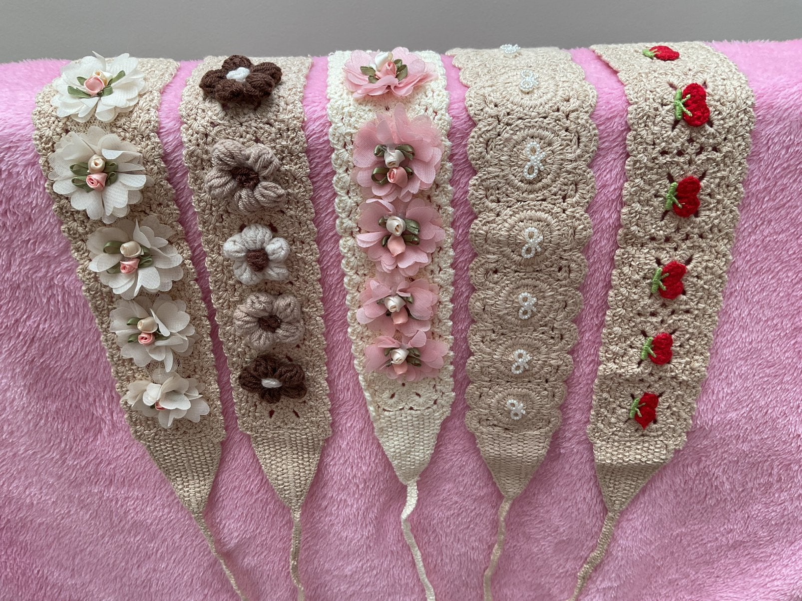 Zomer haarbanden, handmade, Verzenden, Nieuw, Beige, Overige typen