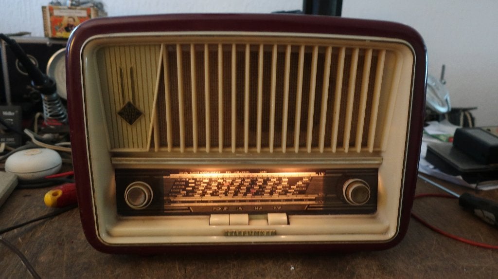 Buizenradio Telefunken 'Gavotte 9' Goed, Ophalen of Verzenden, Gebruikt, Radio