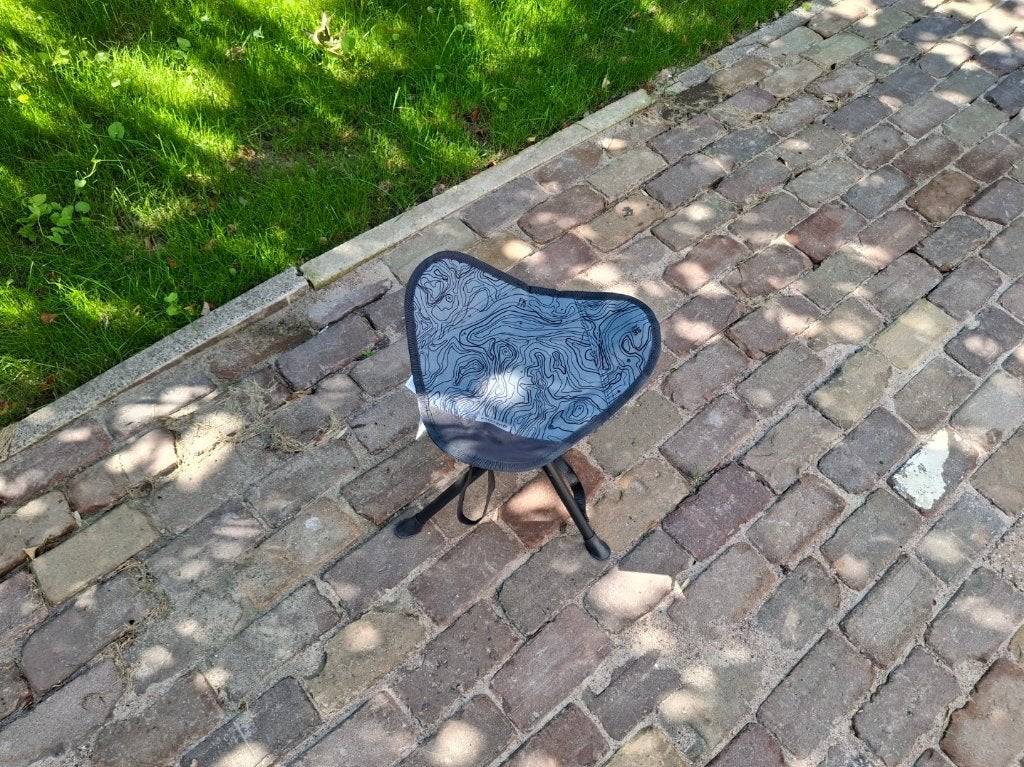 Quechua Campingkruk Opvouwbaar - Lichtgewicht Driepoot, Ophalen, Gebruikt, Campingstoel
