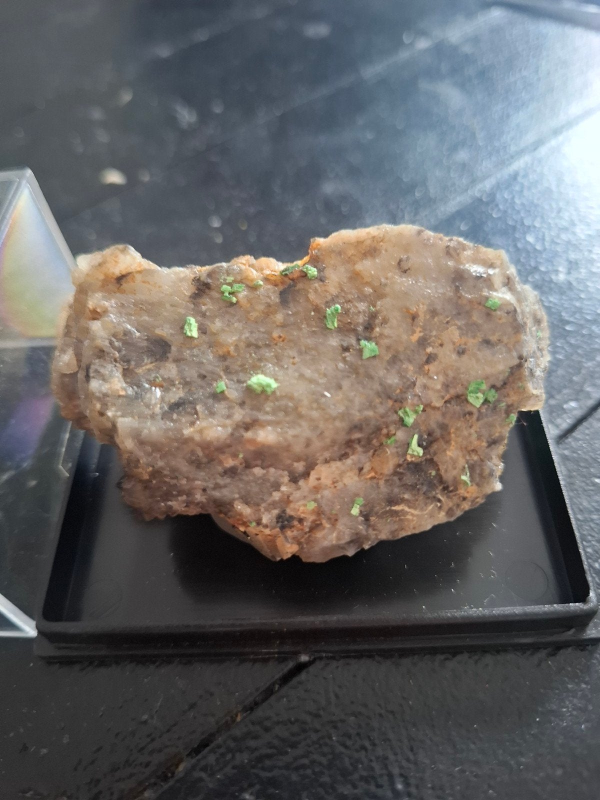 Torbiet mineraal uit Entraygues, Aveyron (F), Ophalen of Verzenden