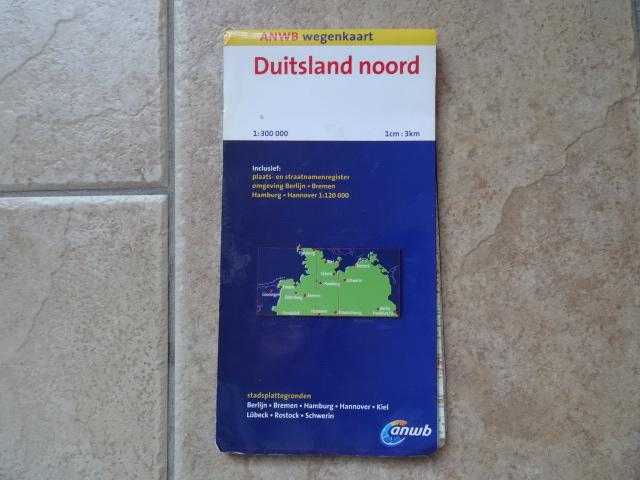 anwb wegenkaart Duitsland noord, Ophalen of Verzenden, Duitsland, 1800 tot 2000, Landkaart