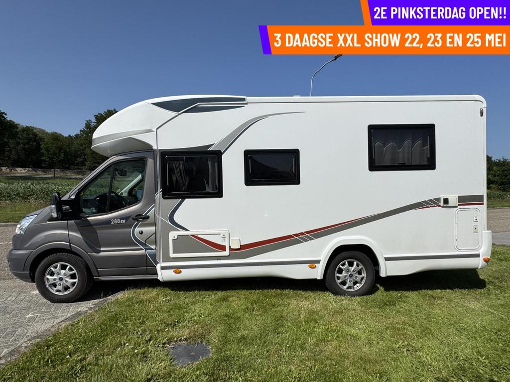 Challenger 288EB GENESIS SPEC (FORD), QUEENSBED, 52058 KM!, Caravans en Kamperen, Campers, Bedrijf, Challenger, Half-integraal