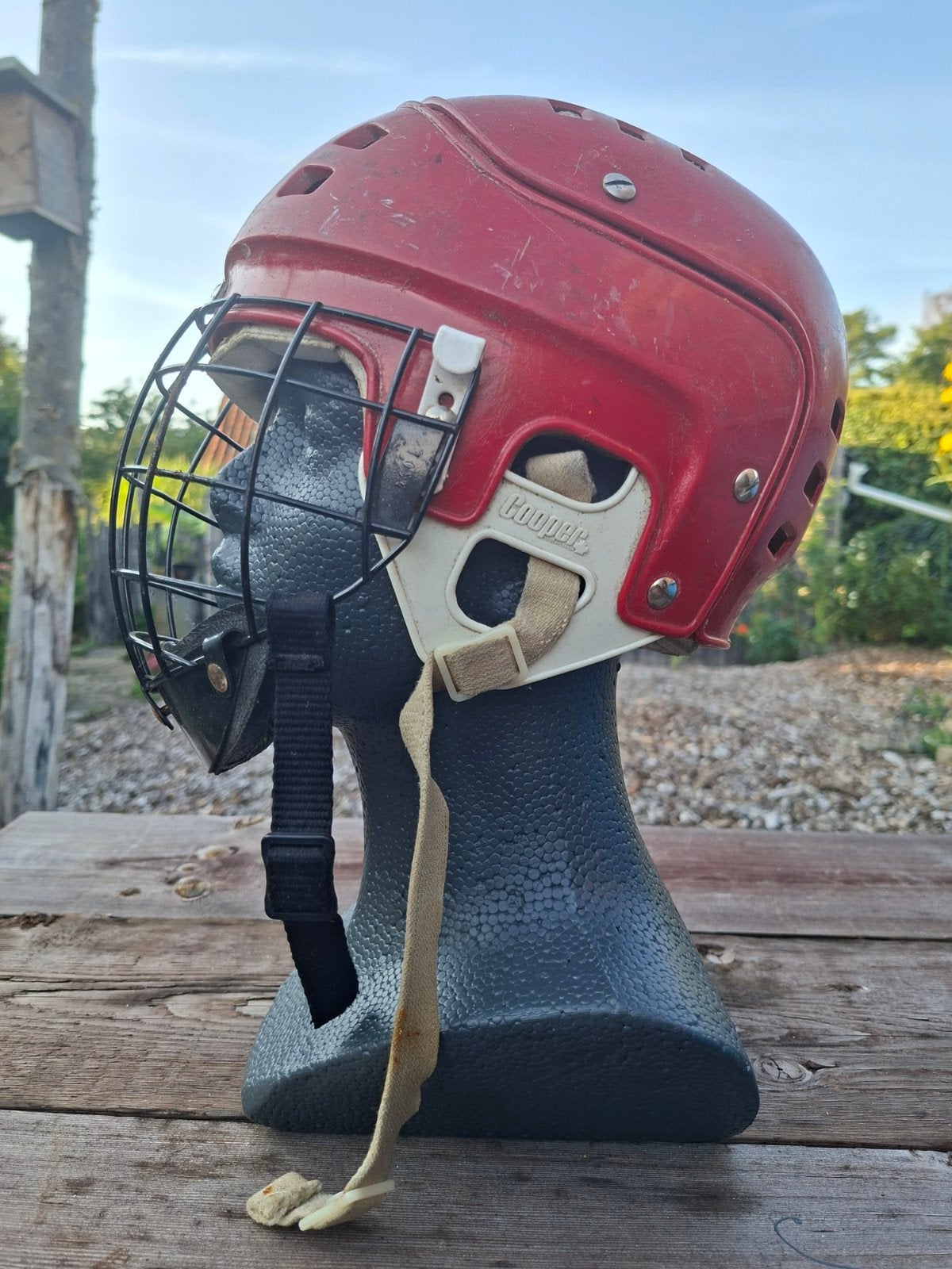 vintage canadese ijshokey helm, Ophalen of Verzenden, Bescherming