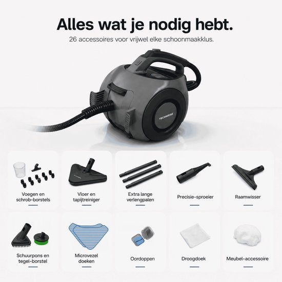 Techweis Ts2, Witgoed en Apparatuur, Stoomapparaten, Ophalen, Zo goed als nieuw, Stoomreiniger