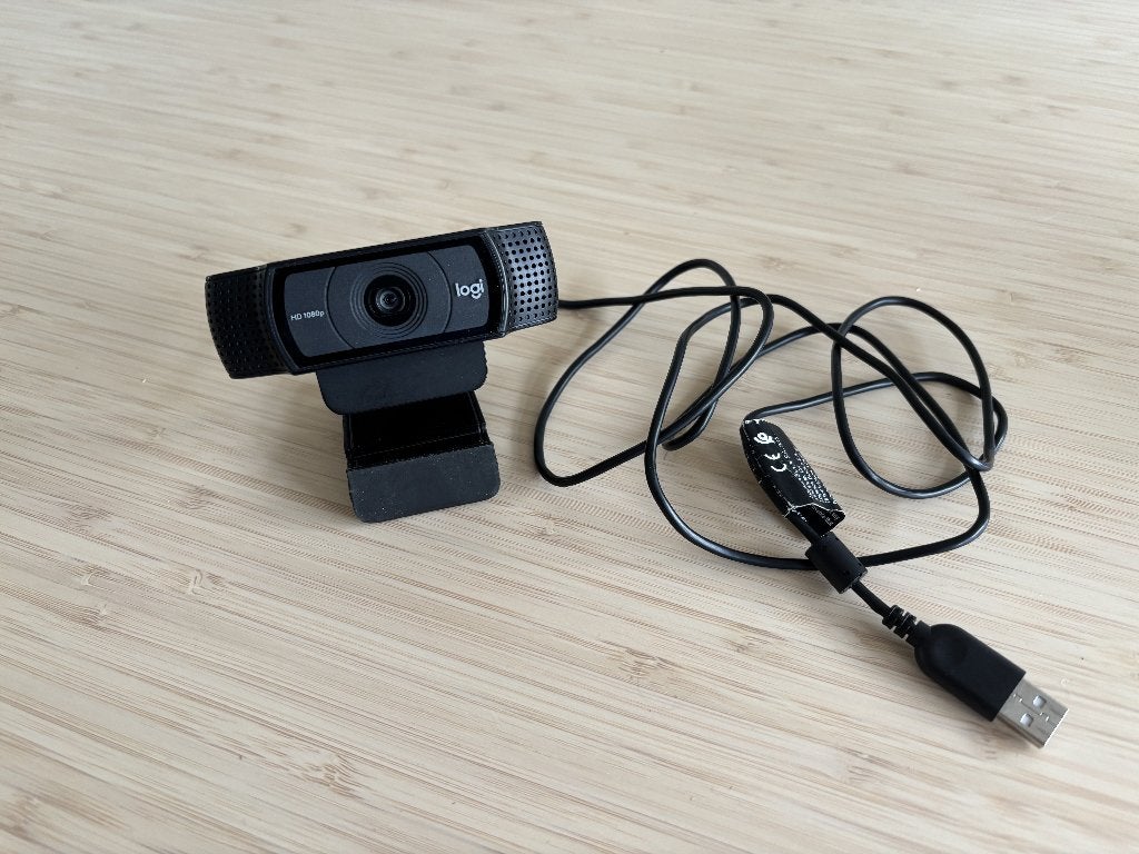 Logitech C920 HD 1080p Webcam, Gebruikt, Logitech, Ophalen of Verzenden, Monitorclip