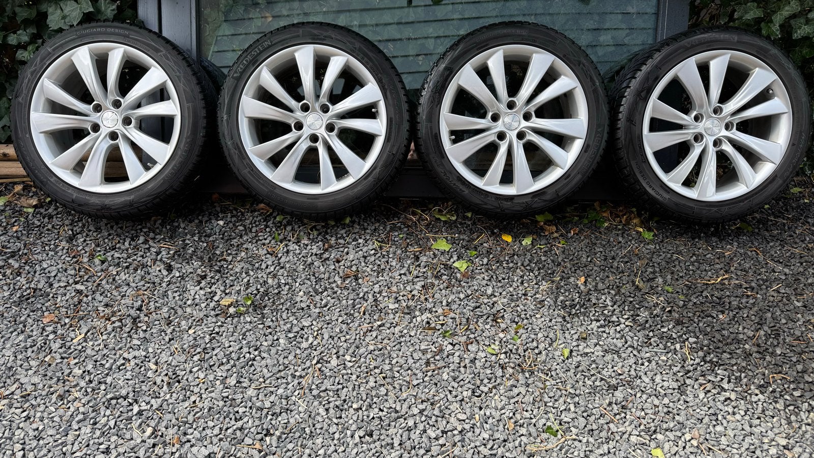 19” Tesla Cyclone velgen met Vredestein winterbanden, Auto-onderdelen, Banden en Velgen, Winterbanden, Personenwagen, Ophalen