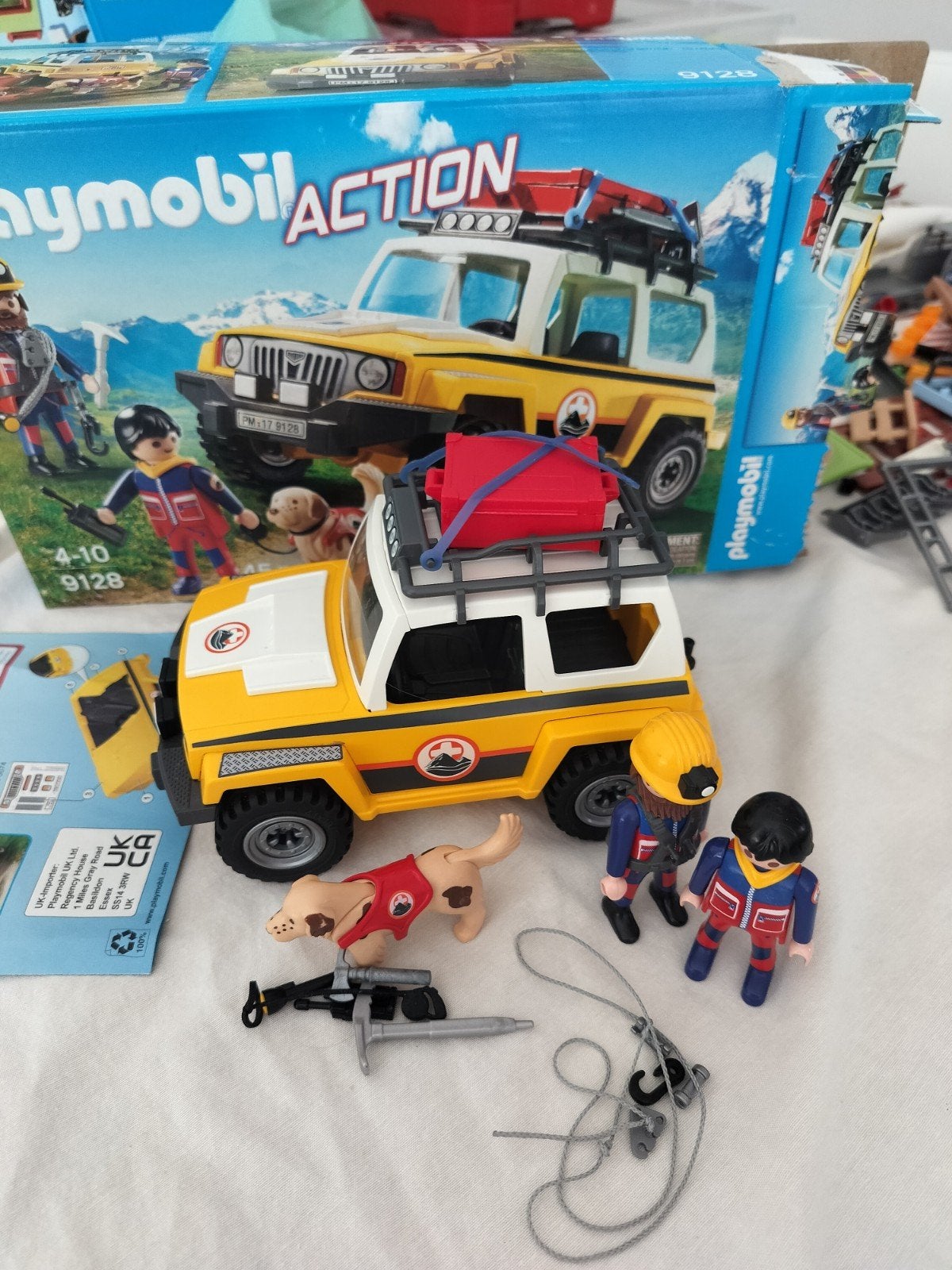 Playmobil Action 9128 Reddingsvoertuig met hond, Ophalen of Verzenden, Zo goed als nieuw, Jongen of Meisje