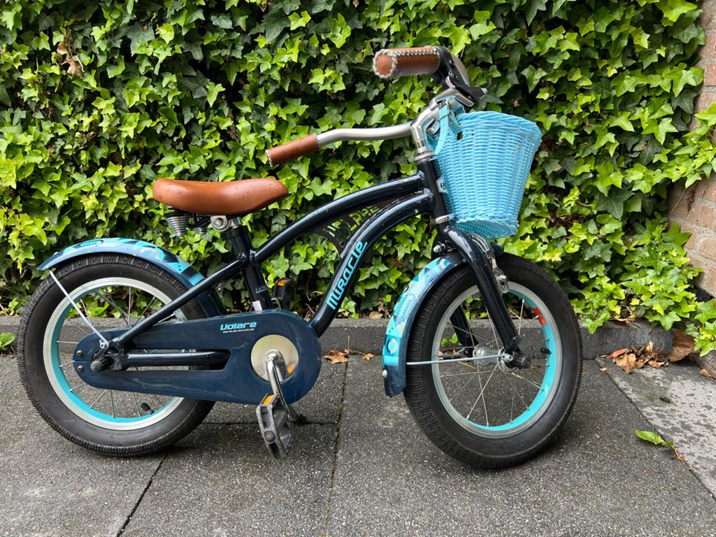 Kinderfiets 14 Inch, Fietsen en Brommers, Fietsen | Kinderfietsjes, Ophalen, Gebruikt, Terugtraprem, Minder dan 16 inch