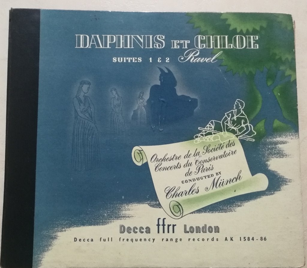 album Ravel - Daphnis et Chloé - 3 bakelieten platen, Cd's en Dvd's, Vinyl | Overige Vinyl, Ophalen, Zo goed als nieuw, 12 inch